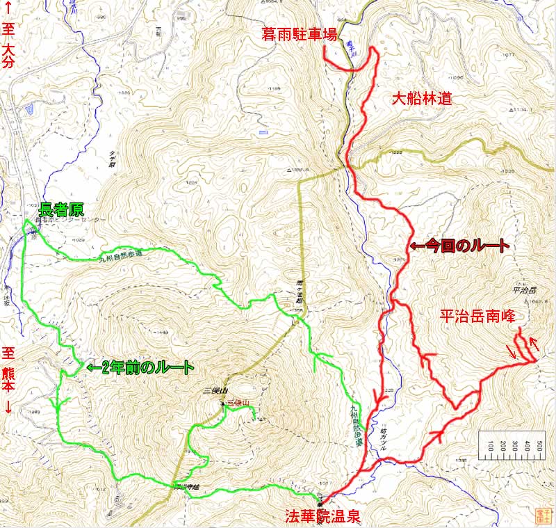 平治岳マップ